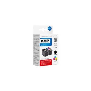 KMP MULTIPACK C95V - 2 pakker - sort, farve (cyan, magenta, gul) - kompatibel - blækpatron (alternativ til: Canon 5225B005, Canon 5227B005, Canon CL-541, Canon PG-540) - for Canon PIXMA MG3150, MG3510, MG3550, MG3650, MG4250, MX475, MX525, MX535, TS5150, 