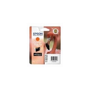 Epson T0879 - 11.4 ml - orange - original - blister - blækpatron - for Stylus Photo R1900