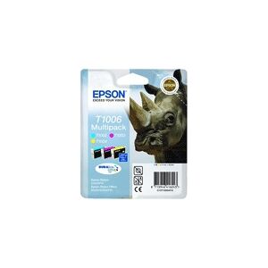 Epson T1006 Multipack - 3 pakker - 33.3 ml - gul, cyan, magenta - original - blister - blækpatron - for Stylus SX510, SX515, SX600, SX610  Stylus Office B1100, B40, BX310, BX600, BX610