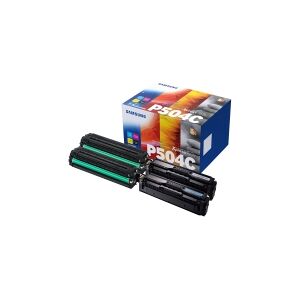 HP Samsung CLT-P504C - 4 pakker - sort, gul, cyan, magenta - original - tonerpatron (SU400A) - for Samsung CLP-415, CLX-4195  MultiXpress SL-C1453, C1454  Xpress SL-C1404, C1810, C1860