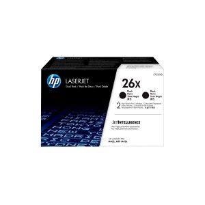 HP 26X - 2 pakker - Højtydende - sort - original - LaserJet - tonerpatron (CF226XD) - for LaserJet Pro M402, MFP M426