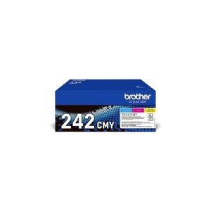 Brother TN242CMY Value Pack - 3 pakker - gul, cyan, magenta - original - tonerpatron - for Brother DCP-9017, DCP-9022, HL-3142, HL-3152, HL-3172, MFC-9142, MFC-9332, MFC-9342