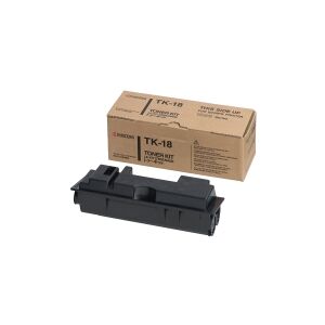 Kyocera TK 18 - Sort - original - tonerpatron - for Kyocera FS-1018, FS-1118, FS-1118F MFP/KL3, FS-1118FDP MFP/KL3  FS-1020