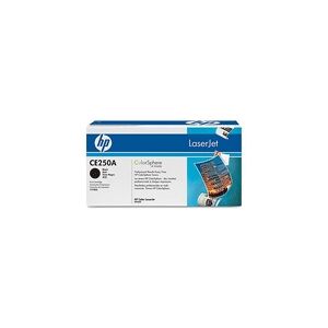 HP 504A - Sort - original - LaserJet - tonerpatron (CE250A) - for Color LaserJet CM3530 MFP, CM3530fs MFP, CP3525, CP3525dn, CP3525n, CP3525x