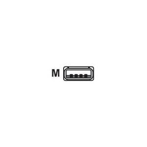 Datalogic CAB-441 - USB-kabel - USB (han) - 2.4 m - snoet