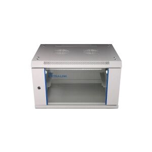 Extralink - Rack kabinet - 600x600 mm - vægmonterbar - grå - 6U - 19