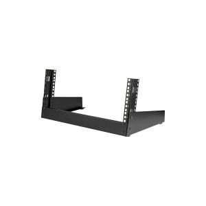 StarTech.com 4U 19 Desktop Open Frame Rack, 2 Post Free-Standing Network Rack Switch Depth for Patch Panel/Data/AV/IT/Communication/Studio/Computer Equipment 66lb Cap. w/ Cage Nuts/Screws - 4U 2-Post Desktop Rack (RK4OD) - Rack åben ramme - 2-pæl - deskto