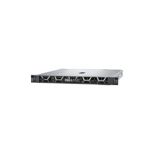 Dell PowerEdge R350 - Server - rack-monterbar - 1U - envejs - 1 x Xeon E-2314 / 2.8 GHz - RAM 16 GB - SAS - hot-swap 3.5 bås(e) - SSD 480 GB - Matrox G200 - Gigabit Ethernet - intet OS - skærm: ingen - sort - med 3 års Basic Onsite