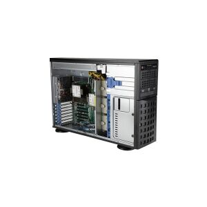 SUPER MICRO Computer Supermicro Mainstream SuperServer 740P-TR - Server - tower - 4U - 2-vejs - uden CPU - RAM 0 GB - SATA - hot-swap 3.5 bås(e) - ingen HDD - AST2600 - GigE - intet OS - skærm: ingen - sort