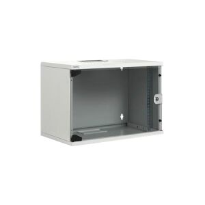 DIGITUS Professional Compact Series DN-19 12-U-S-1 - Kabinet - vægmonterbar - lysegrå, RAL 7035 - 12U - 19