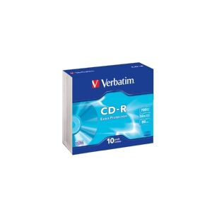 Verbatim - 10 x CD-R - 700 MB (80 min) 52x - tynd cd-boks