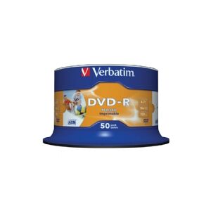 DVD-R Verbatim 4,7GB 16X PRO 50stk spindel printable