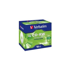 Verbatim - 10 x CD-RW - 700 MB 8x - 12x - cd-boks
