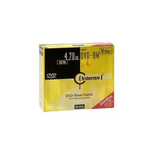 Intenso - 10 x DVD-RW - 4.7 GB 4x - tynd cd-boks