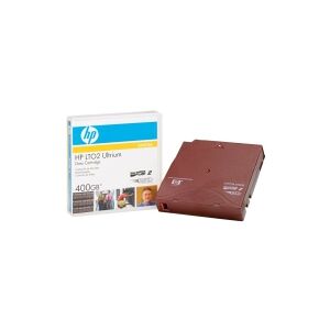 HPE RW Data Cartridge - LTO Ultrium 2 - 200 GB / 400 GB - skrivemærkater - rød - for LTO-4 Ultrium  SureStore Tape Library 1/20, 2/20, 2/40, 2/60, 4/40, 4/60, 6/60