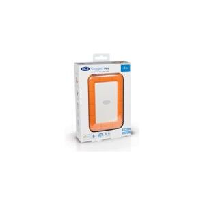 LaCie Rugged Mini - Harddisk - 4 TB - ekstern (bærbar) - USB 3.0 - 5400 rpm - 256-bit AES - med Seagate Rescue Data Recovery