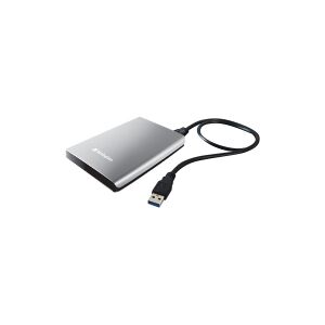 Verbatim Store 'n' Go Portable - Harddisk - 2 TB - ekstern (bærbar) - USB 3.0 - 5400 rpm - sølv