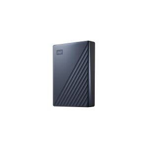 Western Digital WD My Passport Ultra WDBFTM0040BBL - Harddisk - krypteret - 4 TB - ekstern (bærbar) - USB 3.0 (USB-C stikforbindelse) - 256-bit AES - blå