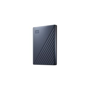 Western Digital WD My Passport Ultra WDBC3C0020BBL - Harddisk - krypteret - 2 TB - ekstern (bærbar) - USB 3.0 (USB-C stikforbindelse) - 256-bit AES - blå