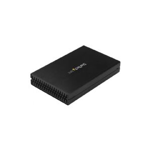 StarTech.com 2.5 SATA USB 3.1 Gen 2 Hard Drive Enclosure - w/ USB Type C and Type A Cables - USB 3.0 backwards compatible (S251BU31315) - Lagringspakning - 2.5 - SATA 6Gb/s - USB 3.1 (Gen 2) - sort