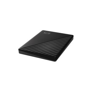 Western Digital WD My Passport WDBYVG0020BBK - Harddisk - krypteret - 2 TB - ekstern (bærbar) - USB 3.2 Gen 1 - 256-bit AES - sort