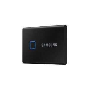 Samsung T7 Touch MU-PC2T0K - SSD - krypteret - 2 TB - ekstern (bærbar) - USB 3.2 Gen 2 (USB-C stikforbindelse) - 256-bit AES - sort