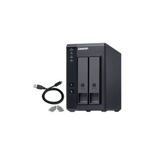 Qnap Systems QNAP TR-002 - Harddisk-array - 2 bays (SATA-600) - USB 3.1 Gen 2 (ekstern)