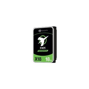 Seagate Exos X18 ST16000NM001J - Harddisk - krypteret - 16 TB - intern - SATA 6Gb/s - 7200 rpm - buffer: 256 MB - Self-Encrypting Drive (SED)