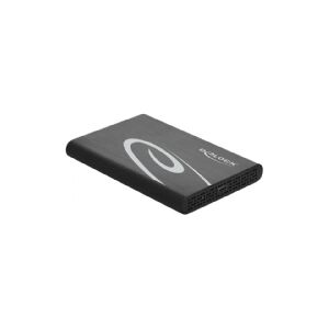 Delock 2.5 External Enclosure SATA HDD / SSD > USB 3.0 - Lagringspakning - 2.5 - SATA 6Gb/s - USB 3.1 (Gen 2) - sort