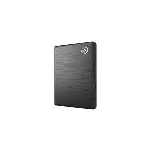 Seagate One Touch SSD STKG1000400 - SSD - 1 TB - ekstern (bærbar) - USB 3.0 (USB-C stikforbindelse) - sort - med Seagate Rescue Data Recovery