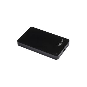 Intenso Memory Case - Harddisk - 1 TB - ekstern (bærbar) - 2.5 - USB 3.0 - 5400 rpm - buffer: 8 MB - sort