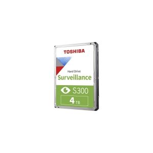 Toshiba S300 Surveillance - Harddisk - 4 TB - intern - 3.5 - SATA 6Gb/s - 5400 rpm - buffer: 128 MB