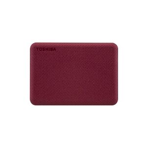 Toshiba Canvio Advance - Harddisk - 4 TB - ekstern (bærbar) - 2.5 - USB 3.2 Gen 1 - rød