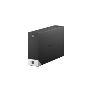 Seagate One Touch with hub STLC4000400 - Harddisk - 4 TB - ekstern (stationær) - USB 3.0 - sort - med Seagate Rescue Data Recovery