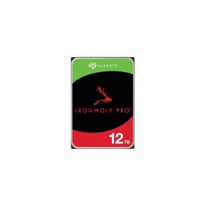 Seagate IronWolf Pro ST12000NT001 - Harddisk - 12 TB - intern - 3.5 - SATA 6Gb/s - 7200 rpm - buffer: 256 MB - med 3 års Seagate Rescue Data Recovery