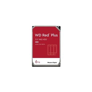 Western Digital WD Red Plus WD60EFPX - Harddisk - 6 TB - intern - 3.5 - SATA 6Gb/s - 5400 rpm - buffer: 256 MB