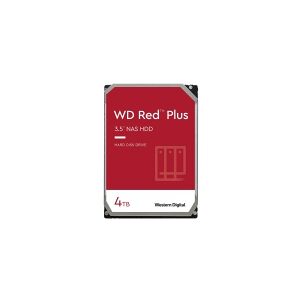 Western Digital WD Red Plus WD40EFPX - Harddisk - 4 TB - intern - 3.5 - SATA 6Gb/s - 5400 rpm - buffer: 256 MB