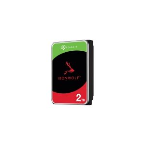 Seagate IronWolf ST2000VN003 - Harddisk - 2 TB - intern - 3.5 - SATA 6Gb/s - 5400 rpm - buffer: 256 MB - med 3 års Seagate Rescue Data Recovery