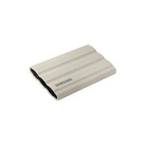 Samsung T7 Shield MU-PE2T0K - SSD - krypteret - 2 TB - ekstern (bærbar) - USB 3.2 Gen 2 (USB-C stikforbindelse) - 256-bit AES - beige