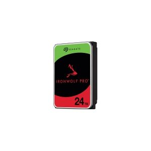 Seagate IronWolf Pro ST24000NT002 - Harddisk - 24 TB - intern - 3.5 - SATA 6Gb/s - 7200 rpm - buffer: 512 MB - med 3 års Seagate Rescue Data Recovery