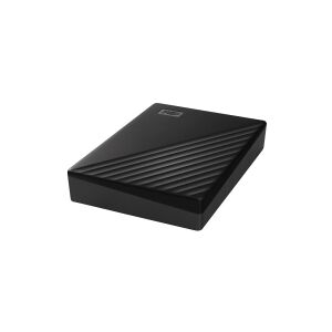 Western Digital WD My Passport WDBPKJ0050BBK - Harddisk - krypteret - 5 TB - ekstern (bærbar) - USB 3.2 Gen 1 - 5400 rpm - 256-bit AES - sort