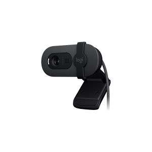 Logitech BRIO 105 - Webcam - farve - 2 MP - 1920 x 1080 - 720p, 1080p - audio - wired - USB