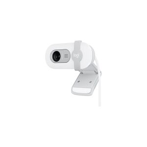 Logitech®   BRIO 100 - Webcam - Full HD - 1920 x 1080 - indbygget mikrofon - USB-C - Off-White