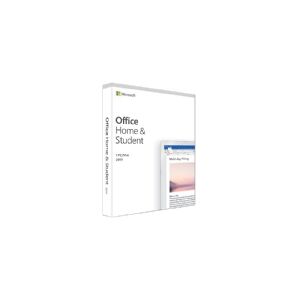 Microsoft Office Home and Student 2019 - Bokspakke - 1 PC/Mac - mediefri, P6 - Win, Mac - Engelsk - Eurozone