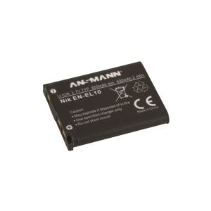 ANSMANN-ENERGY ANSMANN A-Nik EN EL 10 - Batteri - Li-Ion - 650 mAh - for Nikon Coolpix S203, S210, S220, S230, S3000, S4000, S5100, S520, S570, S60, S600, S80