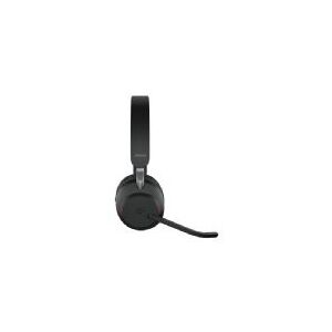 GN Audio Jabra Evolve2 65 MS Mono - Headset - på øret - Bluetooth - trådløs - USB-C - støjisolerende - sort