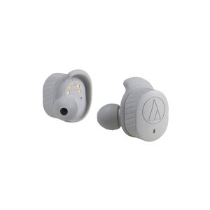 Audio-Technica ATH SPORT7TW - Ægte trådløse øretelefoner med mik. - i øret - Bluetooth - grå