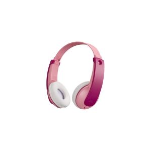 JVC TINYPHONES HA-KD10W - Hovedtelefoner med mik. - på øret - Bluetooth - trådløs - pink