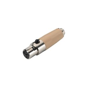 IMG Stage Line IMG StageLine NTA-4SH XLR Adapter [1x Mini-XLR-tilslutning - 1x Jacktilslutning 2,5 mm] Beige