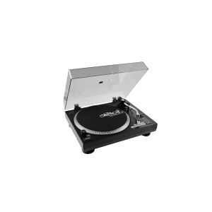 Omnitronic BD-1390, Bæltedrevet DJ pladespiller, 33 1/3,45 rpm, -10 - 10%, 0,24%, Vejledning, 15 dB